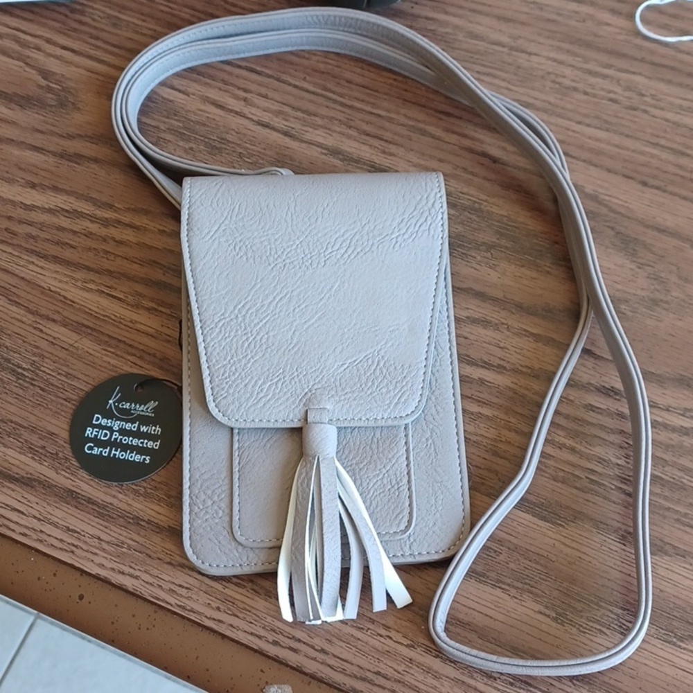 K. Carroll Harper Crossbody Taupe NEW